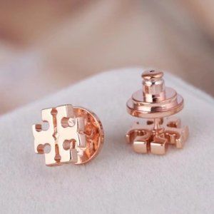Tory Burch rose gold earrings